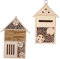 UPKOCH 2 Piezas cabaña de Madera para Abejas hábitat de jardín casa decoración de Colmena Cabina de Escarabajo cabaña de Abeja Colgante Nido de Abejas de Madera Colmena de Madera