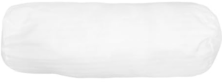 jojofuny Cuscino da Cervicale Bianco Copricuscino Cilindrico con Misto Elegante Design Rimovibile, Copertura per Semplice Supporto Divano Collo