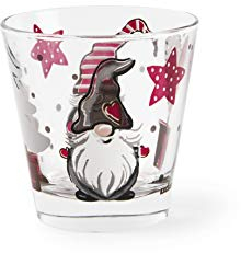 Excelsa Gnomo Christmas Lot de 6 verres à eau, verre