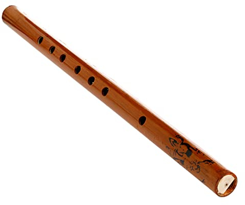 Max-Tonsen Traditionelle 6-Loch-Bambusflöte, Klarinette, Schüler-Musikinstrument, Holzfarbe