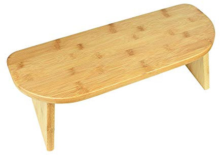 JYCCH Tragbare Meditationsbank, fertiger Bambus, klappbare Beine und niedriger Sitz, Meditationshocker – für Meditation, Seminare, Yoga oder Fernsehen