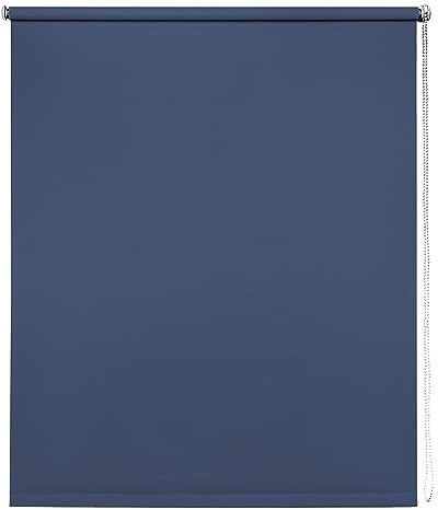 Navy Thermal Blackout Roller Blind - 130cm width x 165cm drop | Navy thermal blackout roller blind. 130cm width x 165cm drop. Suitable for recess or face fitting. Energy efficient.