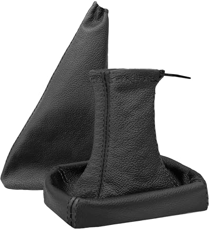 L & P Car Design L&P A0020-1 Set Schaltsack Schaltmanschette + Handbremsmanschette 100% Echtleder Schwarz Ersatzteil für Opel Tigra Twintop