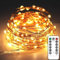 MAGGIFT LED Lichterkette mit USB Stecker, 200 LED 20m Kupfer LED Draht Lichterkette Innen mit Fernbedienung, 8 Modi mit timer und Dimmen Weihnachten Lichterketten für Weihnachts Dekor Warmweiß