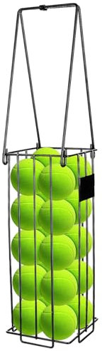 BIUDECO Pickleball-Picker-Korb tragbare Tennisballkörbe Haltbarkeit aus rostfreiem Stahl müheloses Aufheben Mehrzweck-Aufbewahrung