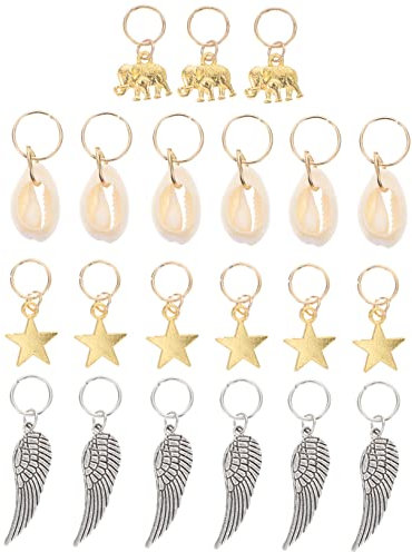 BELLIFFY 21st Schmutzige Zöpfe Haarzöpfe, Perlen Hasenhaarspangen Abs Gummibänder Gold Dekoration Haarband Schmuck Für Haare Zöpfe Schmuck Eisstockschießen Stift Haarschmuck Zinklegierung