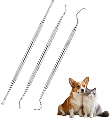 Set di 3 pezzi per la pulizia dei denti, per cani, per la rimozione del tartaro, per cani, per la rimozione del tartaro, per cani, gatti, animali domestici