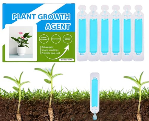 Alimento Vegetal Líquido | Abono Líquido Para Interiores | Kit 6 Piezas Multiusos Natural Accesorios Jardín Frutal y Plantas de Interior para Crecimiento Sano de Flores