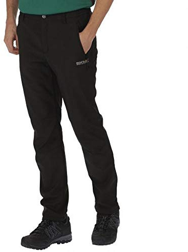 Regatta Mens Geo Softshell II Trousers, Mens, Geo Softshell Ii, black, UK 33 RMJ117R 800033