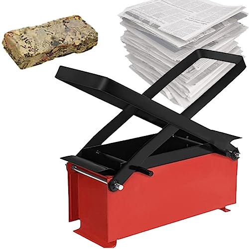Papierscheit-Brikett-Hersteller, Zeitungsziegel-Recycler-Presse, DIY-Recycling-Zeitungs-Brikett-Hersteller, Papier-Ziegel, einfache Bedienung, for Heizen von Feueröfen, Heimwerkzeug for Hausgarten