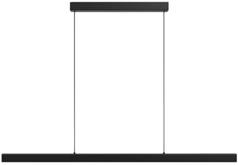 Zihoi Modern Ceiling Pendant Light,57in LED Black Linear Ceiling Chandelier Light Dining Room,Living Room,Warm & Cool, Neutral Light,Aluminum Island Lighting Hanging Pendant Light for Kitchen