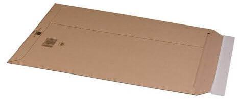 VEPATIM 100 Wellpappe Versandtaschen 335x500mm bis 50mm Höhe Selbstklebeverschluss Aufreißfaden für A3 braun