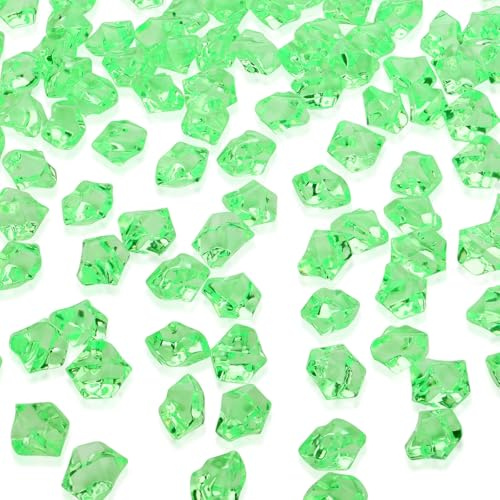 AWARDSEN 500 Stück Grün Acryl Deko Diamanten, Edelsteine für Hochzeit, Kunsthandwerke Deko, Glitzersteine, dekosteine, Party, Vasenfülle, Muggelsteine Bunt