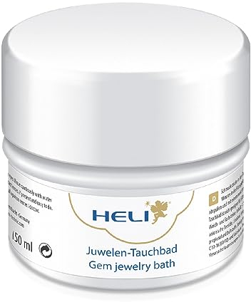 Heli Gem Bain à bijoux avec panier de rinçage et chiffon de nettoyage 150 ml