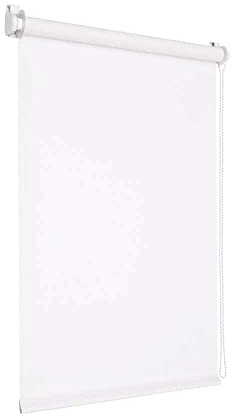 Victoria M. Tenebra Verdunkelungsrollo Klemmfix Rollo Fensterrollo, Sichtschutz, Verdunkelnd, Ohne Bohren inkl. Montagematerial, 135 x 160 cm, Weiß
