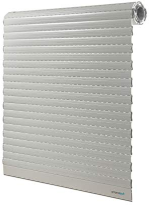 Rollladenpanzer ALU Maxi grau (54 x 14mm), Maßanfertigung nach Kundenwunschmaß: 137cm Breite x 140cm Höhe - durch smarotech® Deutschland