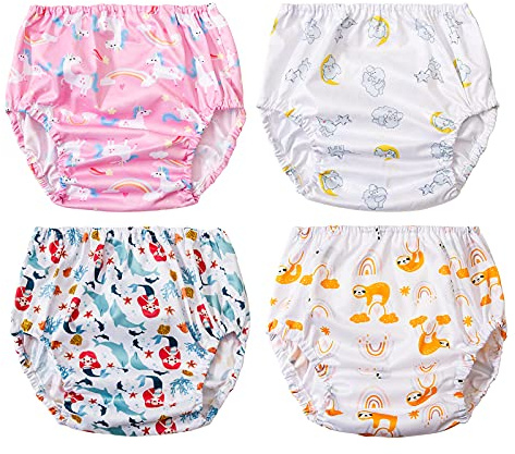 BISENKID Waterproof Swim Diaper Cover with Good Elastic Rubber for Toddlers - Girl 2t