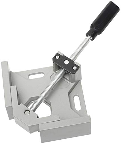 JMorCO 90° rechtwinklige Klemm-Eckklemme, Einhand-Eckklemme aus Aluminiumlegierung für Schreiner, Schweißen, Holzbearbeitung, Dübeln, Technik, Fotorahmen, Aquarium, Schrank, Wassertank