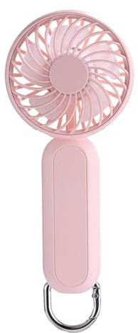 XINORD Mini ventilateur manuel portable à 3 vitesses rechargeable - Petit ventilateur personnel pour filles, femmes, voyages, intérieur et extérieur, voyage, maquillage