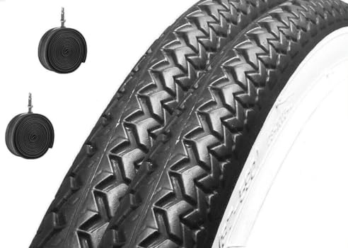 2 COPERTONI + 2 CAMERE D'ARIA 26 X 1 3/8 (37-590) PER BICICLETTA STRADALE PNEUMATICO BIANCO/NERO IN GOMMA X BICI TREKKING CITYBIKE OLANDA PASSEGGIO FASCIA BIANCA (COPPIA COPERTONI + COPPIA CAMERE)