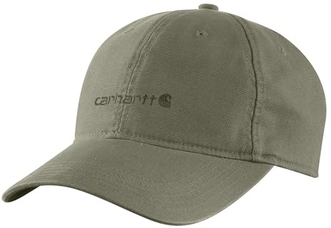 Carhartt Women's Canvas Embroidered Graphic Cap, Dusty Olive, One Size