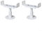 HEBEOT Lot de 2 pieds de radiateur réglables pour radiateur - Support de sol en acier - Support de radiateur domestique à deux colonnes en cuivre et aluminium