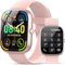 2025 Smartwatch Donna, 1.91'' Orologio Smartwatch con Effettua/Risposta Chiamate, 115+ Modalità Sportive Fitness Tracker con SpO2/Contapassi, Impermeabile IP68 Smart Watch per iOS Android (Rosa)