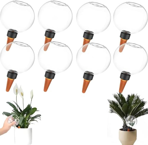 Coni di irrigazione, sfere di irrigazione, dispenser di acqua, piante, cipolle di irrigazione trasparenti, irrigazione per vasi di fiori, auto-irrigazione, per casa, appartamento, balcone, soggiorno