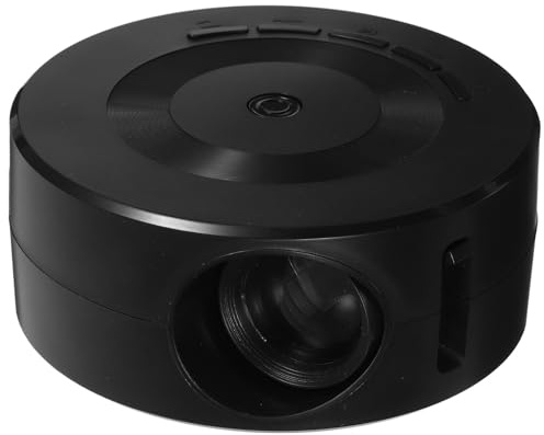 Miniproyector de Bolsillo Negro Altavoz y Soporte 1080p