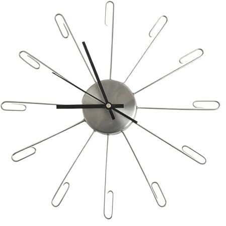 Fenteer Reloj de Pared con Foto Familiar, Soporte de Pared de Acero Inoxidable para Fotos de Dormitorio de Estar.