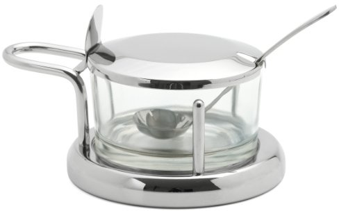 Parmesan-Dose Glas/Edelstahl