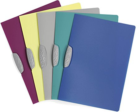 Durable Klemm-Mappe Swingclip Color, aus PP, bis zu 30 Blatt A4, farbig sortiert, 25er Packung, 226600