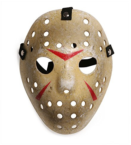 CASA CLAUSI Costume Mask Kid Mask for 3 to 8 Years Old Kids Cosplay Halloween Prop Hockey Party Yellow