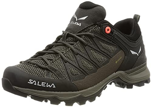 SALEWA WS MTN TRAINER LITE GTX, Zapatos de Senderismo Mujer, Wallnut Fluo Coral, 36 EU