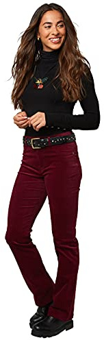 Joe Browns Womens Moleskin Trousers Pants, Berry, 6 UK