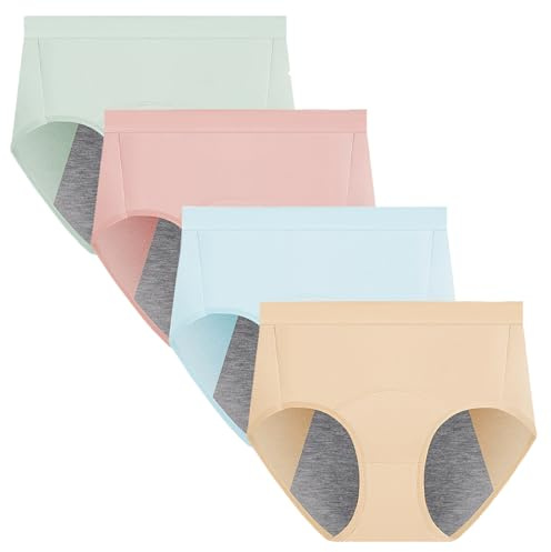 Anntry Ropa Interior para Mujer, Ropa Interior para el período Menstrual para Mujeres, Bragas de algodón para niñas, Bragas cómodas y fáciles de Limpiar (XXL, Estilo3)