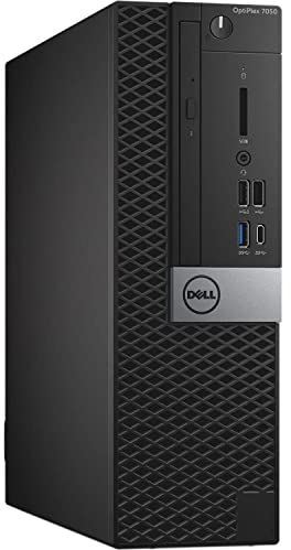 Dell Optiplex 7050 SFF/Core i5 7500 3,4 GHz, 8 GB de RAM, SSD de 256 GB, tarjeta gráfica Intel HD, Windows 10 Home de 64 bits (reacondicionado)