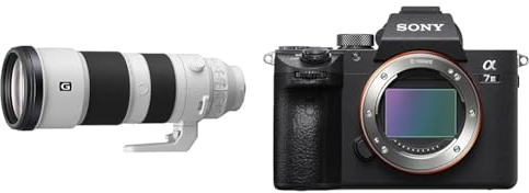 Sony SEL200600G High-Resolution Full Frame Super Telephoto Zoom G Lens with built in optical image stabilisation, SEL200600G.SYX & Alpha 7 III | Full-Frame Mirrorless Camera, Black