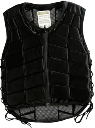 Aosekaa Horse Riding Vest Waistcoat Padded Lightweight Zipper Closure Comfortable Equestrian Vest Protective Vest for Kids Boys Girls, XS