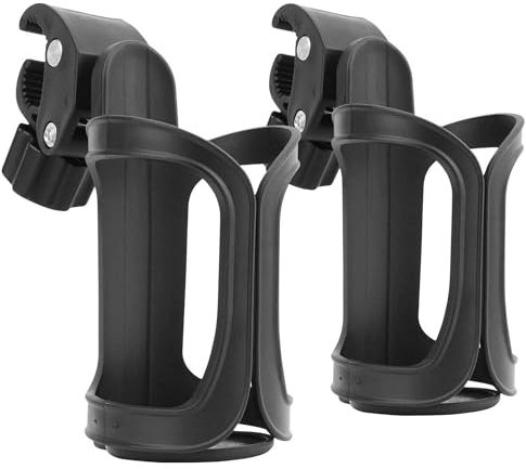 2 Stück Getränkehalter für Kinderwagen 360 Grad Rotation Nuckelflaschen kaffeehalter Fahrrad Flaschenhalter für Fahrräder Mountainbikes Kinderwagen und Rollstuh
