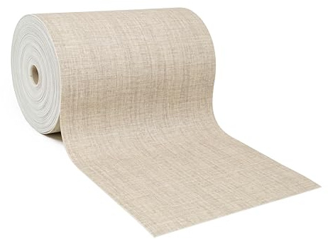 Giuri Tessuti - PASSATOIA per Cucina in Vinile - Tappeto Runner Antiscivolo e Lavabile in PVC - Largo 50 cm (180 CM, CANVAS SAND)