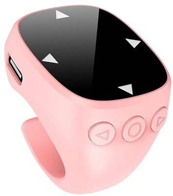 VBESTLIFE Fingertips Bluetooth Fjärrkontroll, Rullning Ringsida Turner med Bluetooth 5.3, för Telefon Tabletdator LOS Android Android. (Rosett)