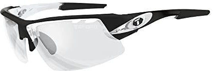 TIFOSI Crit Crystal Black Fototec Light Night Lens Sunglasses: Fototec photochromic lens, lightweight, UV protection, adjustable ear and nose pieces, hydrophilic rubber