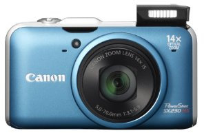 Canon PowerShot SX230 HS Appareil Photo Numérique 12,1 Mpix Zoom optique 14x Fonctions GPS Bleu