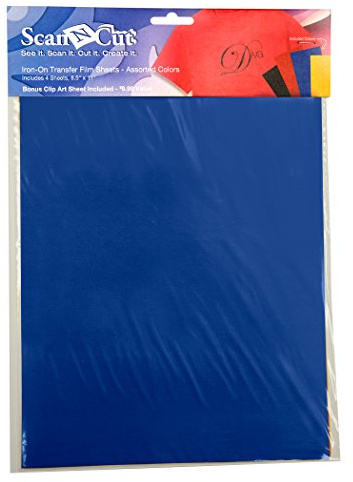 Brother ScanNCut CATFM01 Iron-On Transfer Film Sheets, 8.5-x-11-Inch, Multicolor