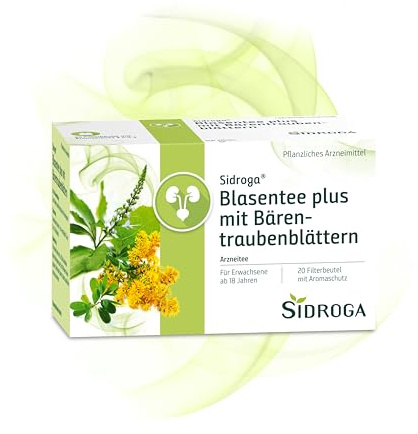 Sidroga Blasentee plus mit Bärentraubenblättern, 20 pc Sac filtrant