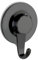 WENKO Ultra-Loc Wandhaken Valenza Schwarz, Handtuch-Haken, Kleiderhaken, befestigen ohne bohren Colgador negro 8.5 x 2.5 x 6.2 cm