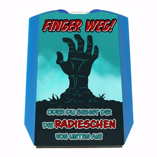 speecheese Finger Weg Parkscheibe mit gruseliger Zombiehand und 2 Einkaufswagenchips originelle Parkuhr als lustige Parkhilfe, um Leute von deinem Auto fernzuhalten
