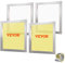 VEVOR 4 Stk. Aluminiumlegierung Siebrahmen Siebdruckpresse 50,8 x 50,8 cm, Siebdruckmaschine Zubehör 110 Mesh, Säureresistenz & nicht Verformbar für Kissenbezügen, Stoffen, Papier, Kopierpapier usw.