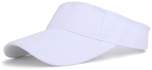 Visière pare-soleil pour enfants de 2 à 12 ans, visière de plage d'été avec protection UV, blanc, 2-6 ans